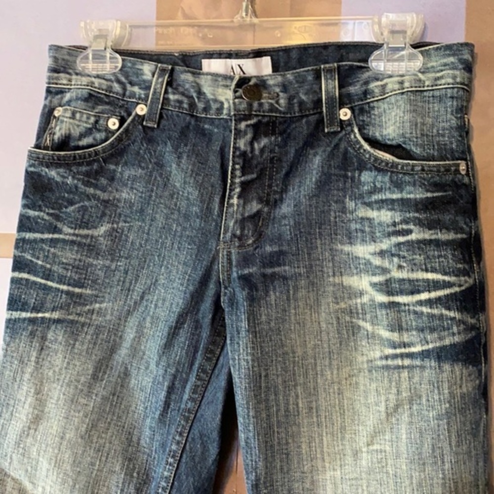 A|X Armani Exchange Low Rise Boot Cut Jeans USA 24 Y2K